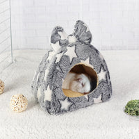Mygeromon Guinea Pig Bed Rabbit Hideout Cuddle Cup – Daily Care for Small Pets - Star Style - image 2
