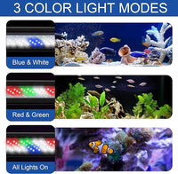 Led Aquarium Light, Full Spectrum Fish Tank Lights, 55/75 Gallon Freshwater Fishtank Hood Lighting for Grow Fish, Plants, Adjustable from 48 to 54 Inch