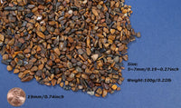 LAIDANLA Rose Quartz Crushed Stone Crystal Chips Bulk - Brown-tiger Eye / 0.22 Pound-（0.2"-0.28"） - image 4