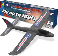 Foam Airplane Toy for Kids, Easy to Throw Glider Plane - 1 Plane Glider
