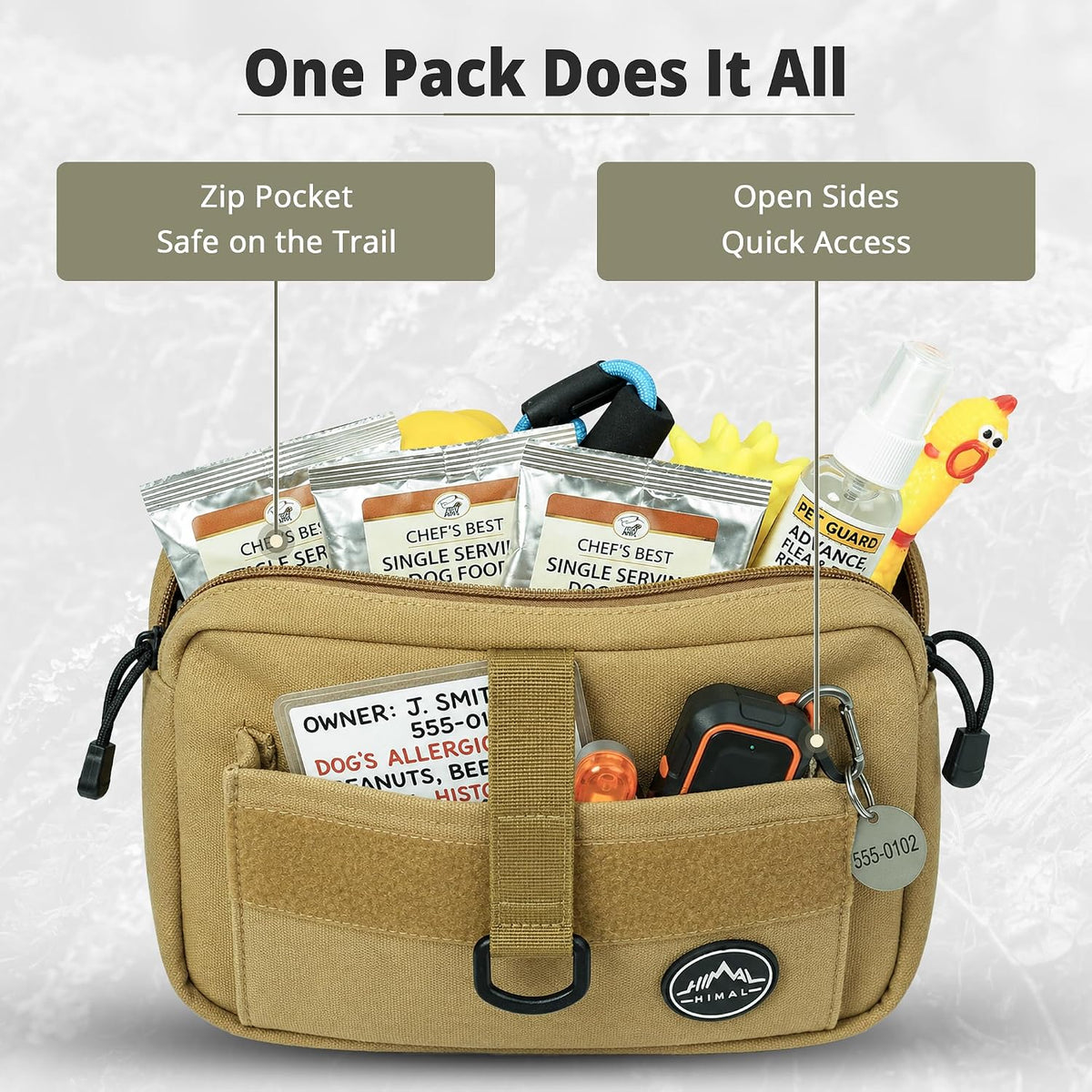 Himal Outdoors Dog Backpack & Saddle Bag - Brown - image 3