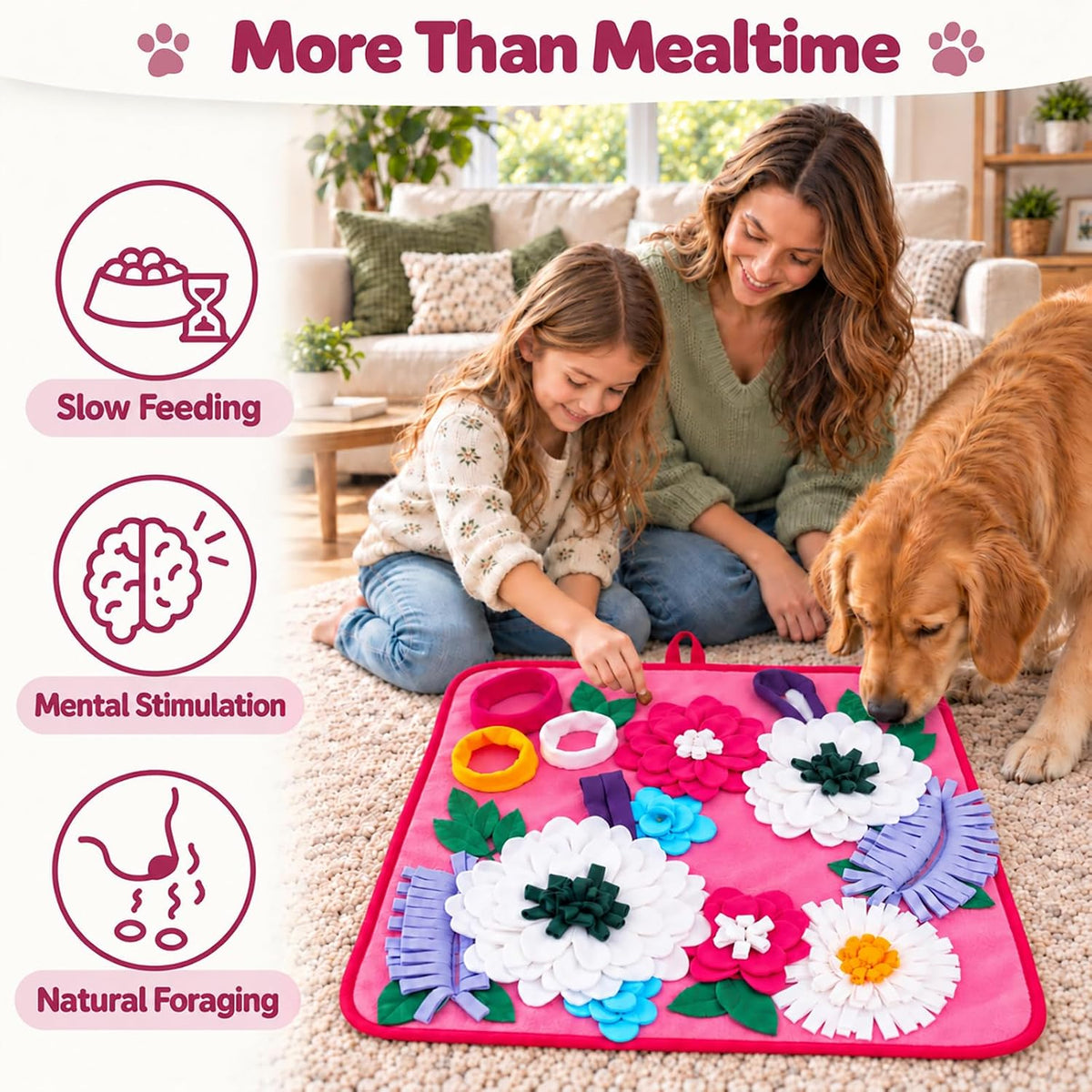 Vextronic Snuffle Mat for Dogs - Pink - image 2