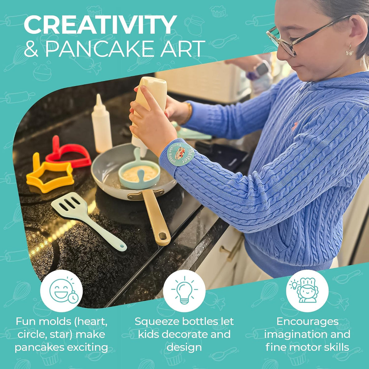 Tovla Jr. Kids Gummy Making Kit, Real Reusable Candy Science - Pancake Making Kit - image 2