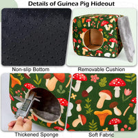 Bienbee Guinea Pig Hideout - Green Mushroom - image 3