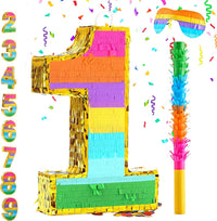 Rainbow Number 5 Pinata for 5th Birthday Party Decorations - 1