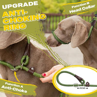Fida Durable Slip Lead Dog Leash - 4ft - Large (1/2") / Green - image 3