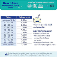 Heart Alive Liquid Cardiovascular System Health for Dogs and Cats-Norwegian Fish Oil, Coenzyme Q10, Vitamin K2, Policosanol, Hawthorn Berry Extract, Vegan Bacon Flavor (60ml)