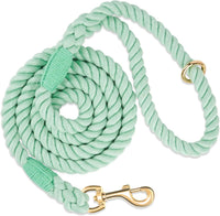 5 FT Handmade Rope Dog Leash for Small Medium and Large Dogs – Essentials for Dogs - 5FT x 1/2in (Pack of 1) / Light Green