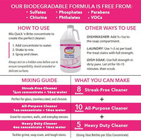 Quick N Brite All Purpose Cleaner, 7 Piece Combo Kit, with Cleaning Paste 80 oz