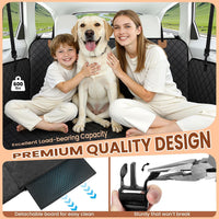 A-Pce 600D Heavy Duty Dog Car Seat Cover for Back Seat - Black / Standard - image 4