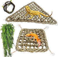 Reptile Hammock, Large Lizard Lounger - 【▲+▇+Green】