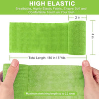 24 Pack Self Adhesive Bandage Wrap, 4” x 5 Yards Elastic Cohesive Bandage Wrap Self Adherent Medical Tape for Sports, Ankle, Wrist Sprains, Pet First Aid, Vet Wrap