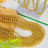EOBOH 12PCS Mardi Gras Beads, Gold Beaded Necklace Stuff Set - Gold / 12 - image 3