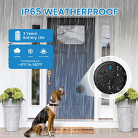 Wireless dog doorbell with touch button and plug-in receiver, 58 melodies and 1000 ft range - view 2