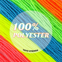 MAGICYOYO 100% Polyester Professional Yoyo Strings for Responsive - Blue, Green, Orange, Yellow, Pink - image 3