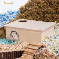 Niteangel Birch Chamber-Maze Hamster Hideout - Rectangular 3-Chamber Hideout-Large - image 4