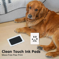 Inkless Paw Print Kit for Dogs, Cats & Babies - Black Pad,Black Wood Frame / 2-Pack,Large - image 4