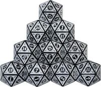 SmartDealsPro 10-Pack 20 Sided Dice D20 Polyhedral Dice for DND RPG - Retro White - image 3