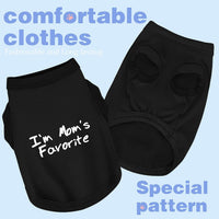 Cozy Sleeveless Canine Wear Dog Clothes, Soft, Lightweight - Black / 3XL-(35~55lb) | Chest(~30") - image 2