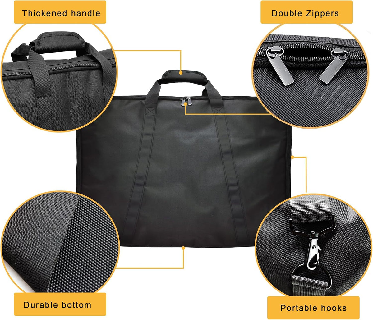 24" Dog Fence Storage Bag for Camping & RV Trips Comfortable Carry – Essentials for Dogs - Black / 24" playpen bag only - image 3