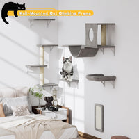Wall Mounted Cat Furniture Set, Bridge, Steps, Scratcher Board - image 3