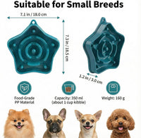 Pet Slow Feeder Bowl for Small Dogs - Turquoise - image 2
