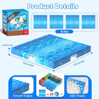 GraceDuck 300 PCS Magnetic Blocks, Magnetic Building Blocks - Blue - 4pcs - image 3