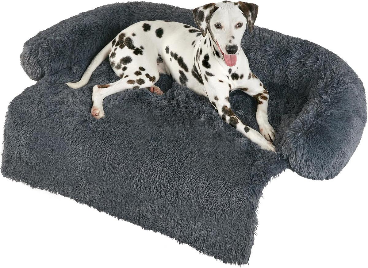 Codi Dog Couch Bed, Sofa Cover Mat - 41.0"L x 37.0"W x 6.0"Th / Dark Grey