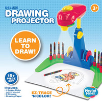 Thin Air Brands drawing projector for kids with animal discs, crayons and paper pad - view 2