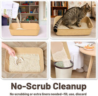 4 Pack Disposable Cat Litter Boxes - 6 Piece Set - image 4