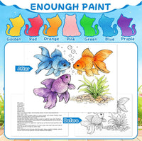 CHICAUP Paint with Water Coloring Books for Kids - Light Blue - image 3