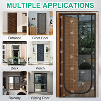 Reinforced Cat Screen Door, Fits Door Size 32" x 80" - Black / 35'' W x 83'' H - image 3