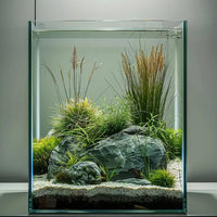 Vimvins 2 Gallon Glass Fish Tank - 2 Gallon