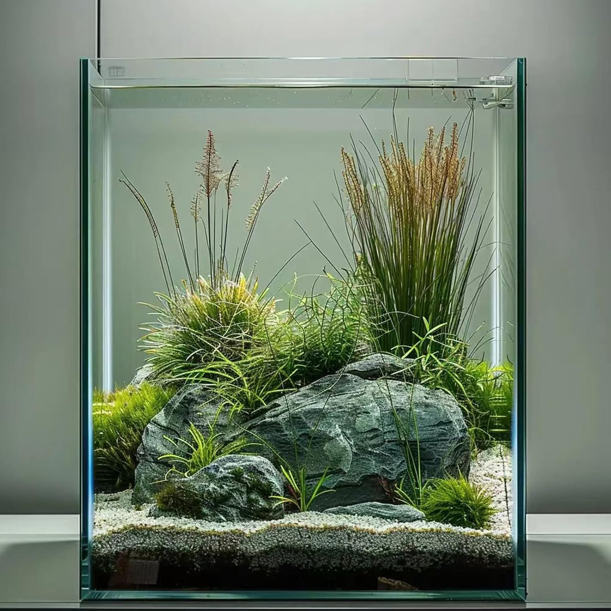 Vimvins 2 Gallon Glass Fish Tank - 2 Gallon