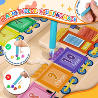 Ice Cream Magnetic Color and Number Maze - Magnet Toys - Train - image 2