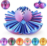Gear Ball Fidget Toys Steampunk Gear Sphere for Kids - Ombre Purple / 6 cm / 2.5 in