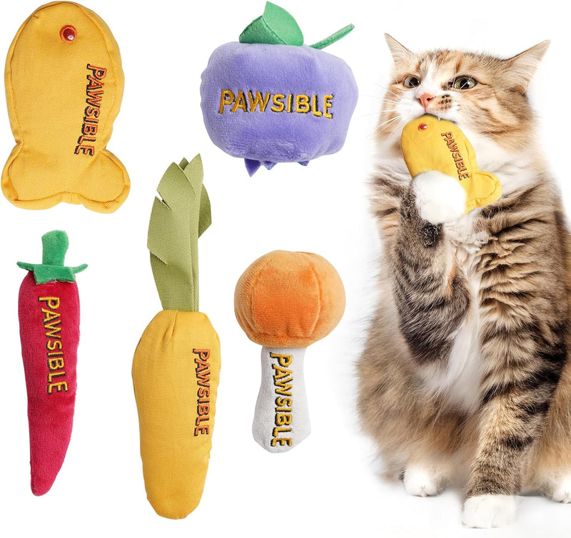 Cactus Catnip Toys, 100% Pure Organic Catnip-Filled Toys Without Cotton – Essentials for Cats - Food