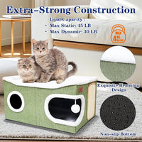 Extra Large Cat Beds for Indoor Cats - Green / Extra Large - image 3