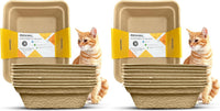 Disposable Litter Boxes – Daily Care for Cats - Brown / Large 16-Pack