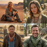 Premium Soft Cotton Bandanas Pack for Men and Women Paisley 22 x 22 - Pack of 4 Earthy Essentials - image 3