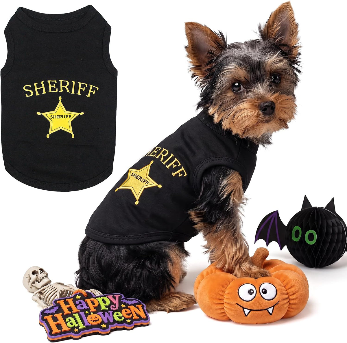Parisian Pet Dog Halloween Costume - Sheriff / X-Small