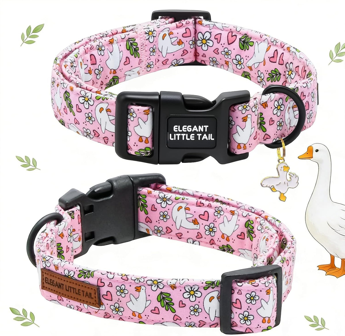 Elegant little tail Fall Dog Collar - P-Goose / Medium (Pack of 1) - image 3