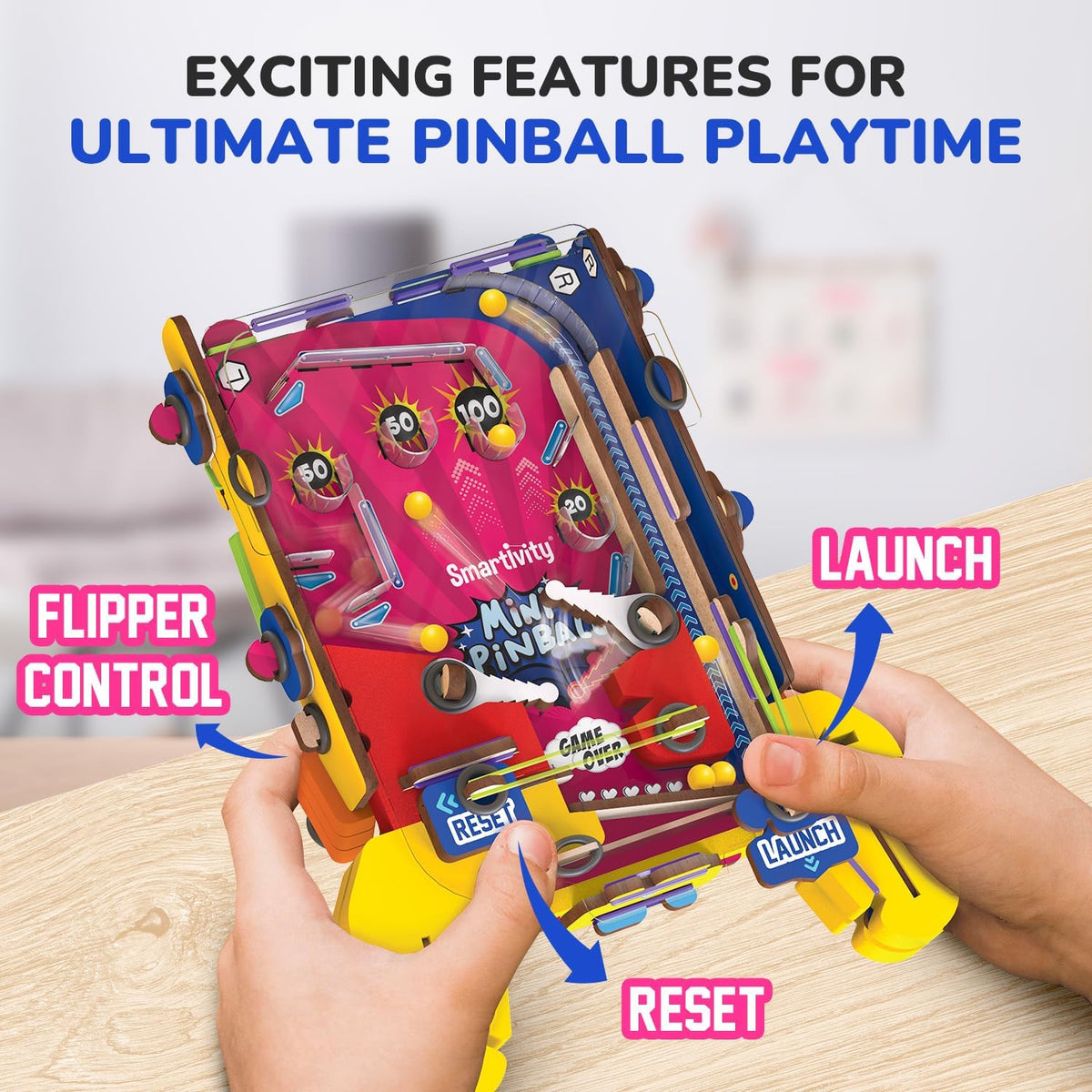 Smartivity DIY Mini Golf STEM Kit for Kids 6-12 Years – Fun for Kids & Family - Mini Pinball - image 4