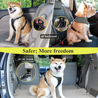 VIVAGLORY Dog Seatbelt Tuffbelt Dog Car Harness, XS - 16 Inch / Black - image 4