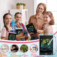 Tinlade 12 Pack LCD Writing Tablet for Kids - Pink, Light Blue, White, Black / 8.5 Inch - image 4