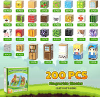 200PCS Magnetic Building Blocks Set - Forest 100PCS 0.78 in Size - image 3