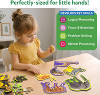 Skillmatics Step by Step Jigsaw Puzzles, Toddler Toys & Games - 2. Wild Animals - image 4