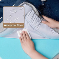 EHEYCIGA Orthopedic Dog Beds for Large Dogs, Waterproof Memory Foam Large Pet Bed with Sides, Non-Slip Bottom and Egg-Crate Foam Dog Couch Bed with Washable Removable Cover, Navy
