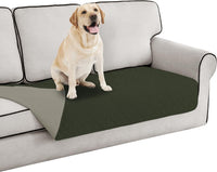 Easy-Going 100% Waterproof Dog Bed Cover Reversible Leak Proof Couch - Army Green/Beige / 30x70 Inch