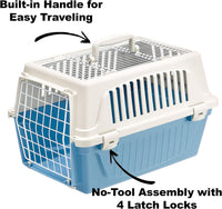 Ferplast Atlas Pet Carrier - Blue / 18.8"L x 13.0"W x 11.8"H - image 3